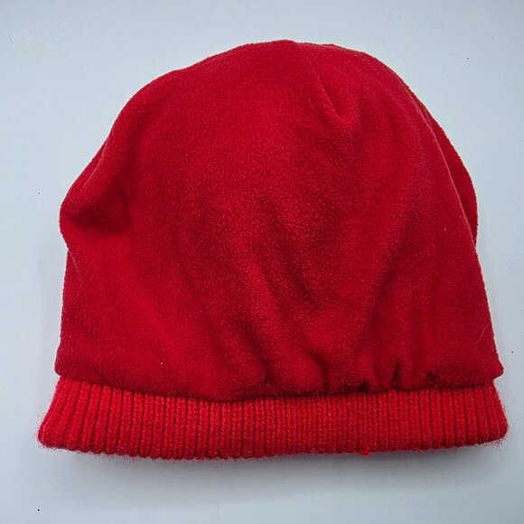 Cat & Jack Girls Red Pom Pom Beanie Winter Warm Outdoors Casual Lightweight - Picture 4 of 8